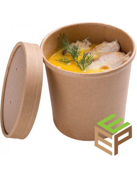WE-WHLL 10 pièces en Plastique jetable Bol à Soupe Bol Alimentaire Boîte de conteneur Ronde avec couvercles Nouveau 