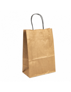 pour cadeaux ou fêtes 11 sacs en papier kraft avec poignées torsadées 41 x 32 x 12 cm longueur x largeur x diamètre couleur au choix 