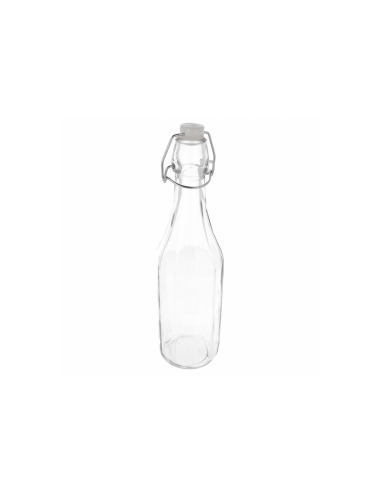image d'une bouteille en verre avec bouchon clip