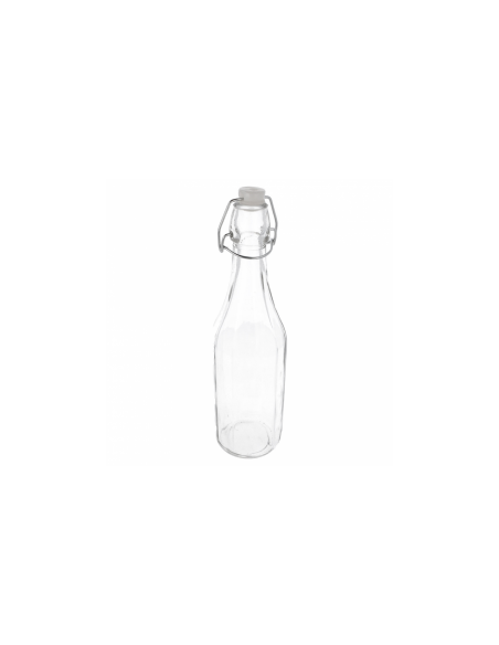 image d'une bouteille en verre avec bouchon clip