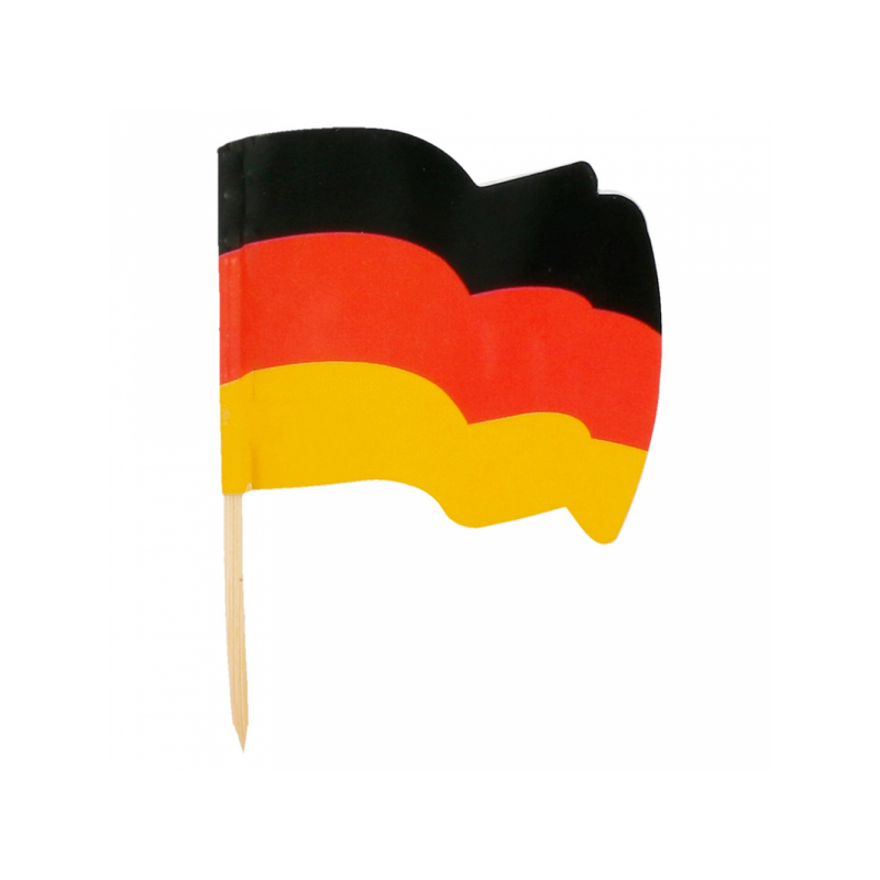 Allemagne Stick Drapeaux Petit Drapeau De Campagne Maintenue Mini National Drapeau Bannière avec Décorations De Fête Blanche Allemagne 1 Pack 